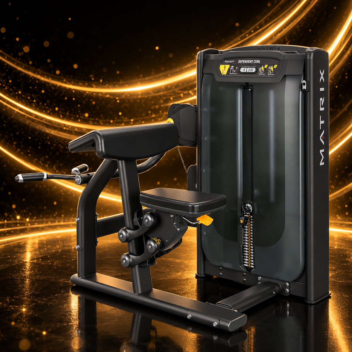 Matrix Fitness G7-S41 – Curl Bras Guidé Professionnel — vue de trois quarts