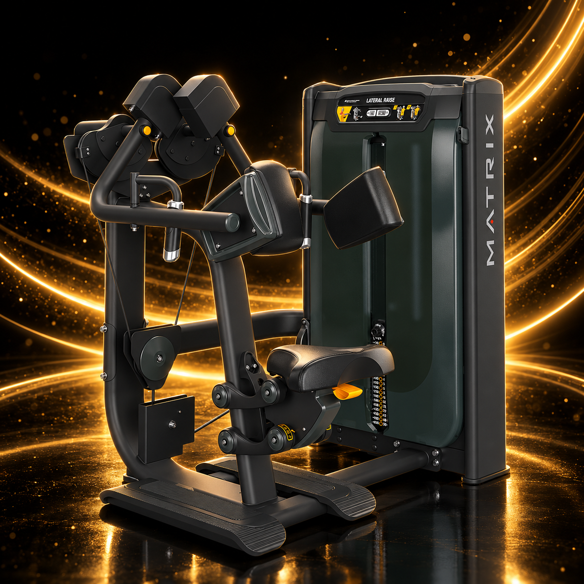 Matrix Fitness G7-S21 – Élévations Latérales Professionnelles — présentation sur fond noir et or