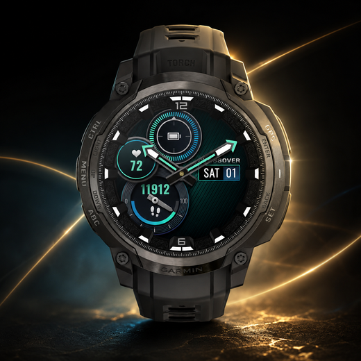 Garmin Instinct Crossover – Montre GPS Hybride Analogique & AMOLED | Sport, Outdoor & Style Robuste