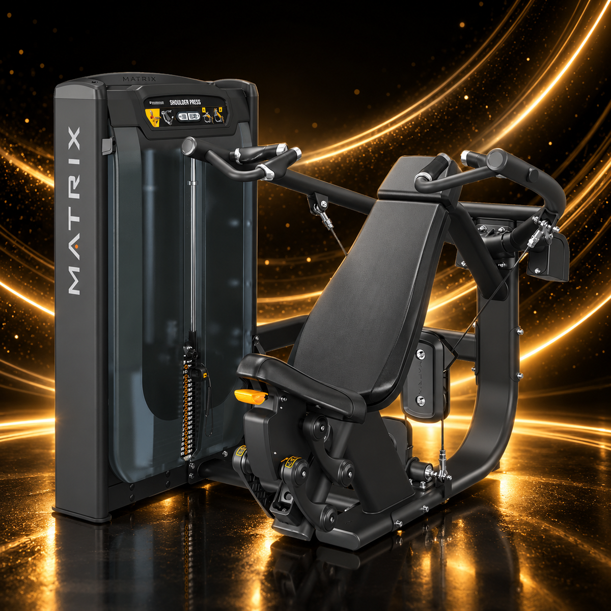 Matrix Fitness G7-S23 – Presse Épaules Convergente Professionnelle — vue de trois quarts