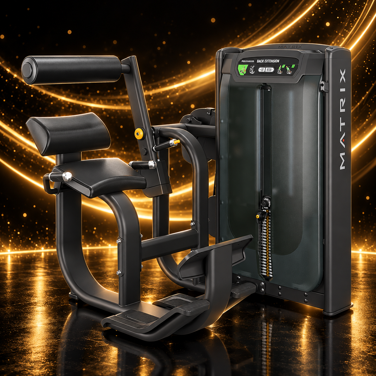 Matrix Fitness G7-S52 Ultra Back Extension — Appareil Musculation Professionnel — vue de trois quarts