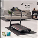 Sportstech Remise de précommande Tapis de Course Pliable et Compact F31- Marque Allemande de qualité - Vidéo Events et APP multijoueur Via écran LCD, Compatible Smartphone 4PS 16km/h