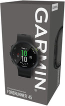 Garmin - Forerunner 45 - Montre de course à pied avec prise en charge des programmes d'entraînement Garmin Coach - Large, Noir