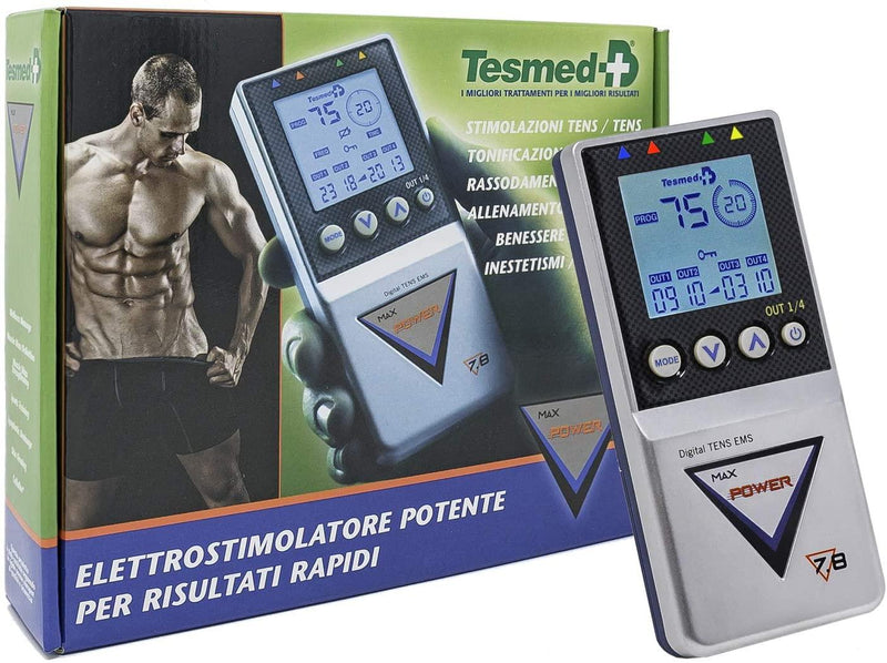 TESMED Max 7.8 Power electrostimulateur musculaire, massage tens- abdominaux, sport, masse musculaire, esthétique, massage
