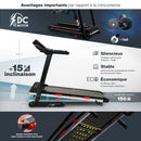 Sportstech Remise de précommande Tapis de Course Pliable et Compact F31- Marque Allemande de qualité - Vidéo Events et APP multijoueur Via écran LCD, Compatible Smartphone 4PS 16km/h