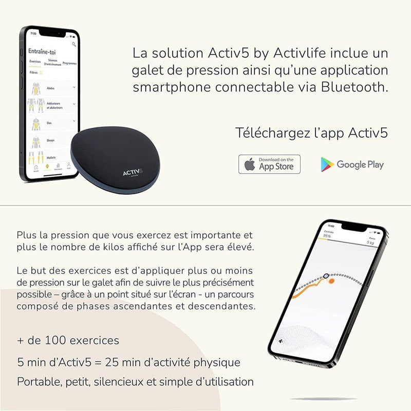 Activlife ACTIV5 - Galet de renforcement Musculaire - Edition Festival de Cannes - LUXING SPORT