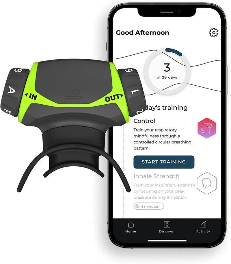 Airofit Active™ Entraîneur Respiratoire et Application de Respiration Guidée - LUXING SPORT