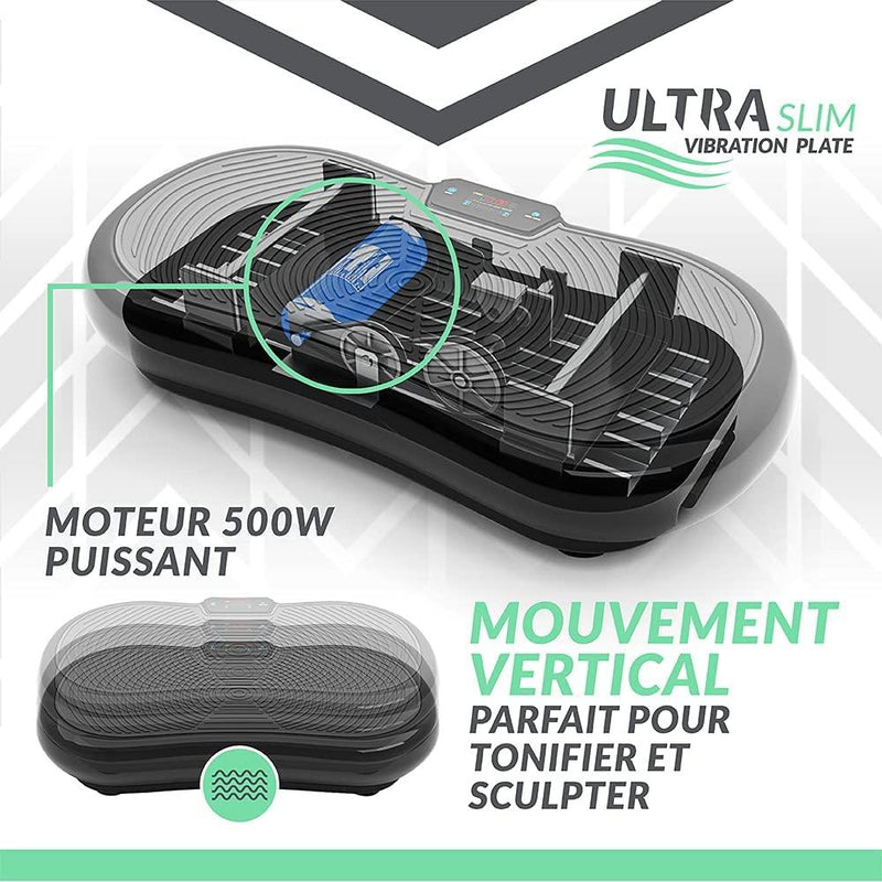 BLUEFIN FITNESS : Plateforme Vibrante Ultra Slim novelle technologie pour SCULPTEZ & TONIFIEZ VOS MUSCLES - SOLUTION FITNESS À DOMICILE COMPLETE -- - LUXING SPORT