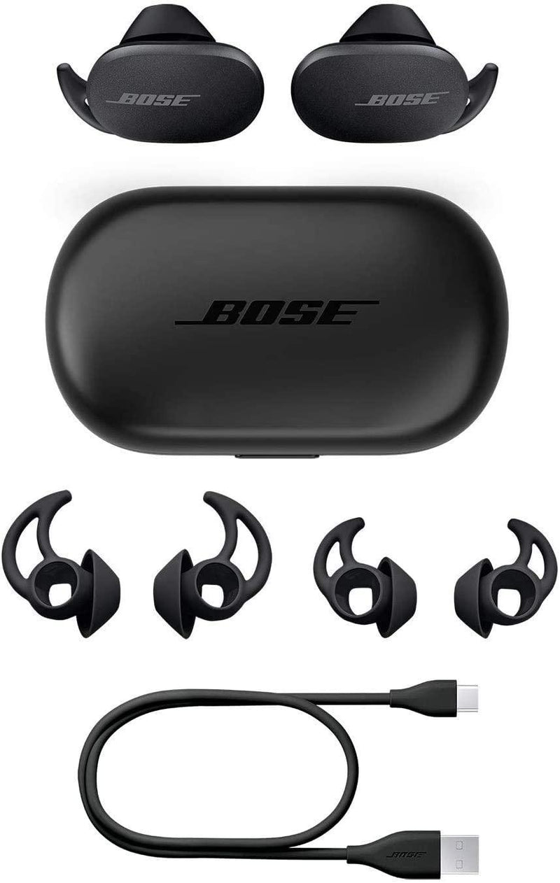 Bose Écouteurs antibruit QuietComfort, véritables écouteurs Bluetooth sans fil, triple noir - LUXING SPORT