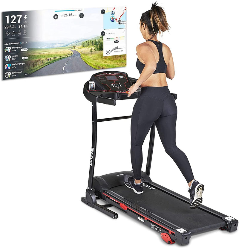 CARE FITNESS - Tapis de Course Motorisé 703-2 - Marche et Footing à Domicile - Inclinaison Manuelle - Tapis de Course Pliable - Care CT-703-2 - LUXING SPORT