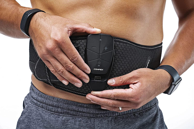 Compex Corebelt 3.0 - ceinture d'électrostimulation pour les abdos et les lombaires avec 6 programmes - LUXING SPORT