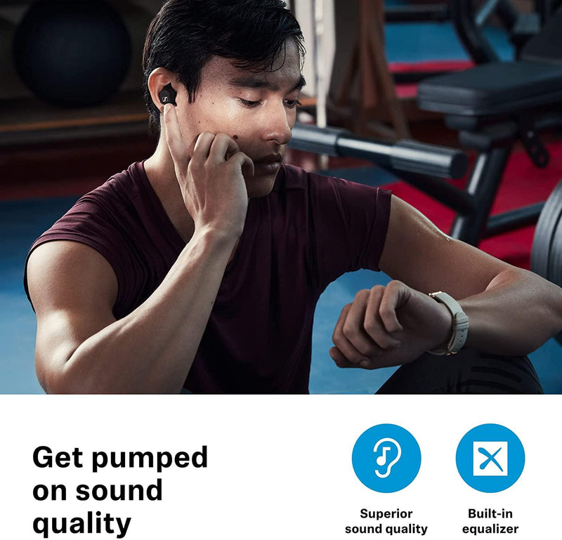 Écouteurs Sennheiser Sport True Wireless - Écouteurs Intra-Auriculaires Bluetooth pour Mode de Vie Actif, Musique et Appel avec Acoustique Adaptable, réduction de Bruit et Batterie de 27 h - LUXING SPORT