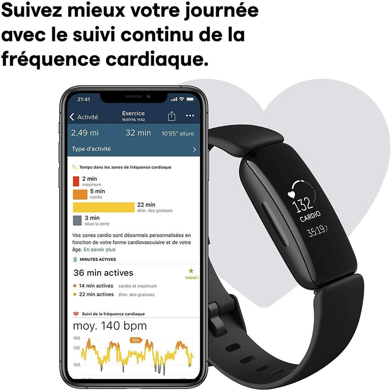 Fitbit Inspire 2 Activity Tracker Mixte Adulte - LUXING SPORT
