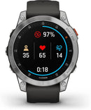 Garmin - Epix™ - Montre GPS Multisport connectée avec écran AMOLED - LUXING SPORT