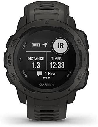 Garmin Instinct - Montre GPS Multi-Fonctions Outdoor - Graphite Gray - LUXING SPORT