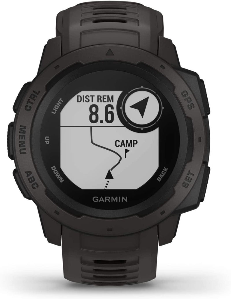 Garmin Instinct - Montre GPS Multi-Fonctions Outdoor - Graphite Gray - LUXING SPORT