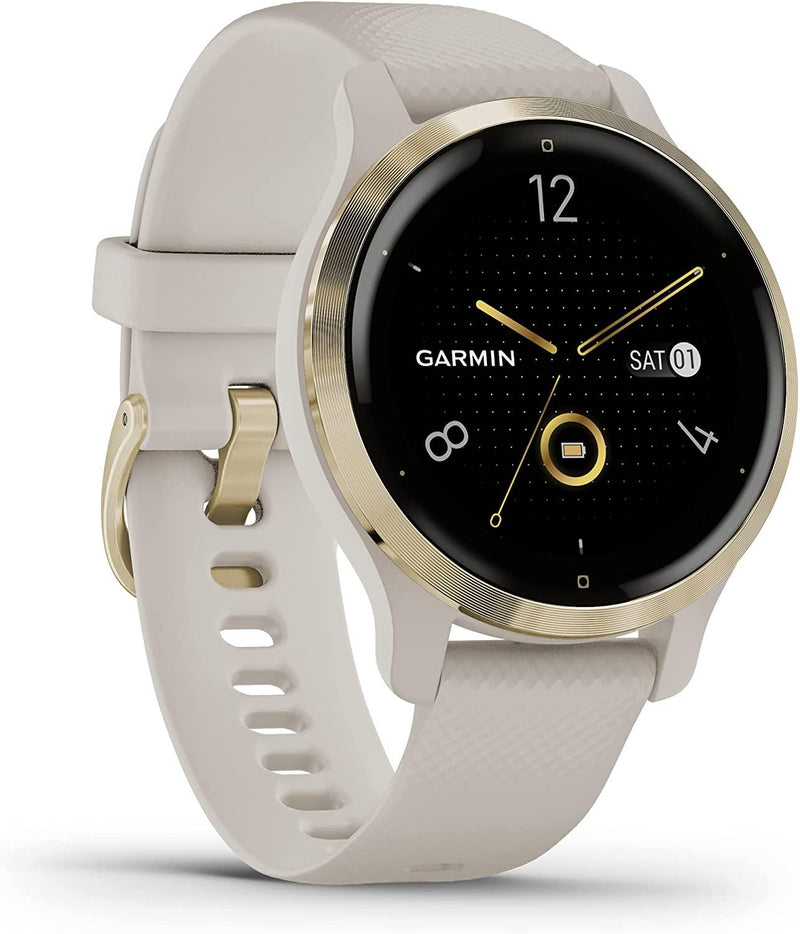 Garmin Venu 2S Montre Connectée 2,79 cm (1.1") 40 mm AMOLED Or GPS (satellite) Beige - LUXING SPORT
