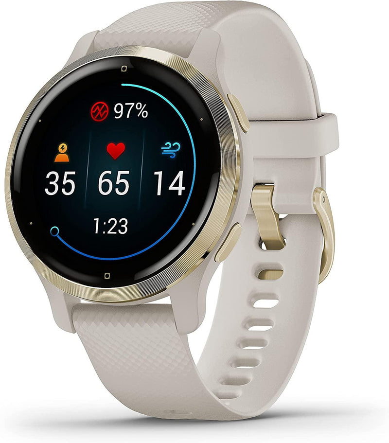 Garmin Venu 2S Montre Connectée 2,79 cm (1.1") 40 mm AMOLED Or GPS (satellite) Beige - LUXING SPORT