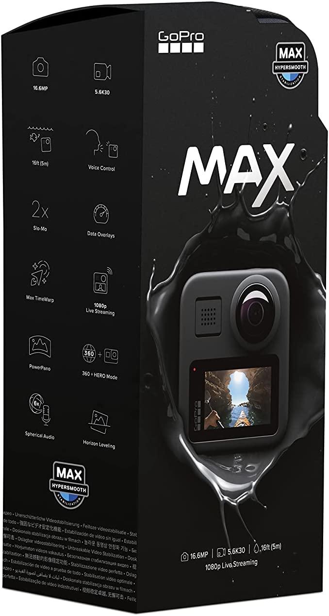 GoPro Max - Caméra d'action numérique - Streaming HD - Noir - LUXING SPORT