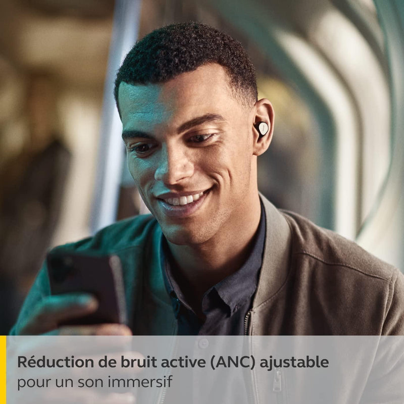 Jabra Elite 7 Pro Écouteurs Bluetooth intra auriculaires - Écouteurs à réduction de bruit active réglable True Wireless - Design compact - Jabra MultiSensor Voice pour des appels clairs - Noir titane - LUXING SPORT