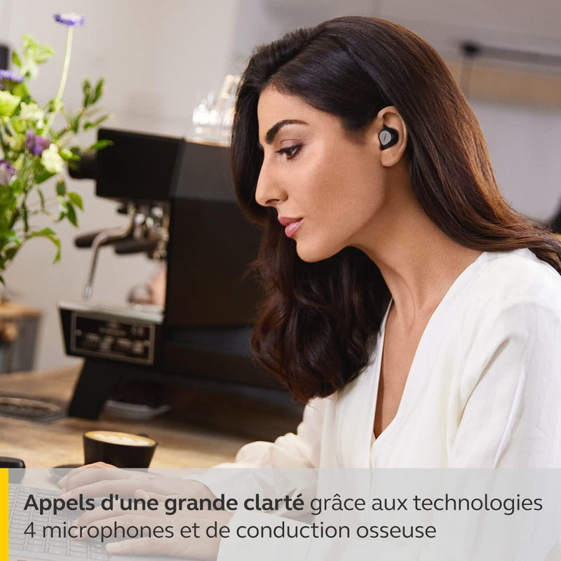 Jabra Elite 7 Pro Écouteurs Bluetooth intra auriculaires - Écouteurs à réduction de bruit active réglable True Wireless - Design compact - Jabra MultiSensor Voice pour des appels clairs - Noir titane - LUXING SPORT