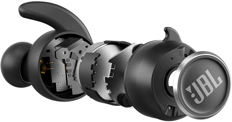 JBL Reflect Mini NC TWS – Écouteurs de sport bluetooth sans fil à Réduction de Bruit et étui de recharge – Étanches à l’eau – Autonomie des écouteurs 7 hrs ; + 14 hrs avec l’étui – Noir - LUXING SPORT