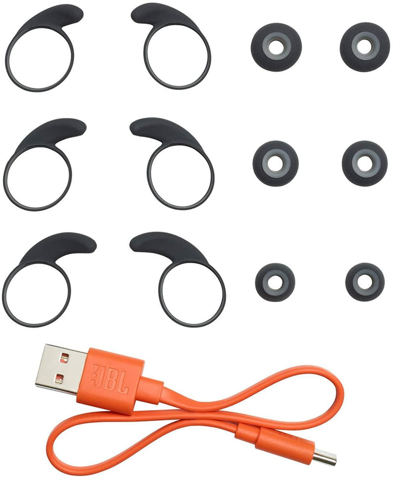 JBL Reflect Mini NC TWS – Écouteurs de sport bluetooth sans fil à Réduction de Bruit et étui de recharge – Étanches à l’eau – Autonomie des écouteurs 7 hrs ; + 14 hrs avec l’étui – Noir - LUXING SPORT