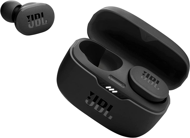 JBL TWS Tune 130NC – Écouteurs intra-auriculaires sans fil, Bluetooth, Son Pure Bass JBL, étanche et avec réduction du bruit, jusqu'à 40 heures d'autonomie, en noir - LUXING SPORT