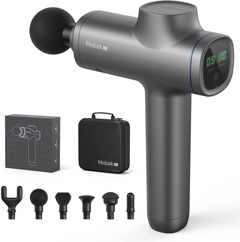 Mebak 5 Pistolet de Massage Musculaire Percussion des Tissus Profonds Soulagement de Douleur - LUXING SPORT
