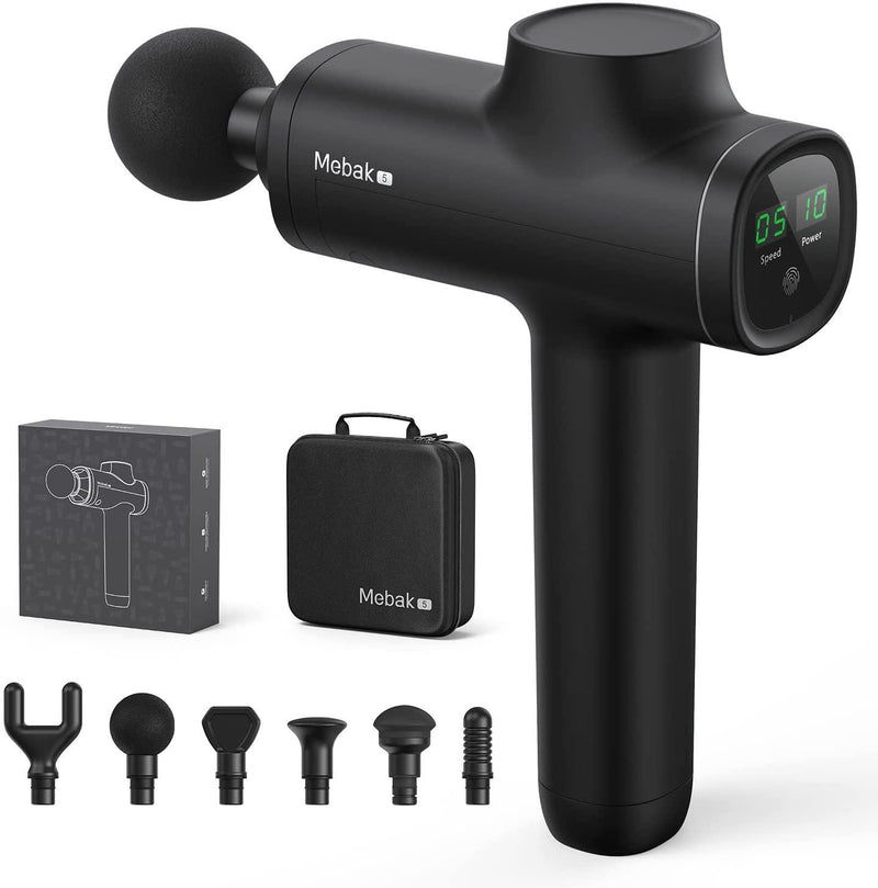 Mebak 5 Pistolet de Massage Musculaire Percussion des Tissus Profonds Soulagement de Douleur - LUXING SPORT