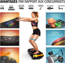Sportstech VP400 Plateforme Vibrante Oscillante Professionnelle Fitness avec Technologie de Vibration 4D, fréquence jusqu'à 40Hz avec Design courbé, 2 puissants Moteurs + télécommande + écran Tactile - LUXING SPORT