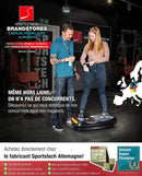 Sportstech VP400 Plateforme Vibrante Oscillante Professionnelle Fitness avec Technologie de Vibration 4D, fréquence jusqu'à 40Hz avec Design courbé, 2 puissants Moteurs + télécommande + écran Tactile - LUXING SPORT