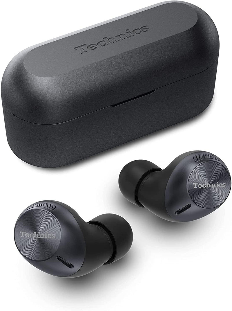 Technics EAH-AZ60 I Ecouteurs Bluetooth Sans Fil (HP 8mm, Réduction de Bruit, Son Hi-Res, Appels Haute Qualité, 8 Mic., BT 5.2 Multipoint, Autonom. 24h, Charge rapide, IPX4) Noir - Version Française - LUXING SPORT