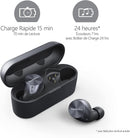 Technics EAH-AZ60 I Ecouteurs Bluetooth Sans Fil (HP 8mm, Réduction de Bruit, Son Hi-Res, Appels Haute Qualité, 8 Mic., BT 5.2 Multipoint, Autonom. 24h, Charge rapide, IPX4) Noir - Version Française - LUXING SPORT