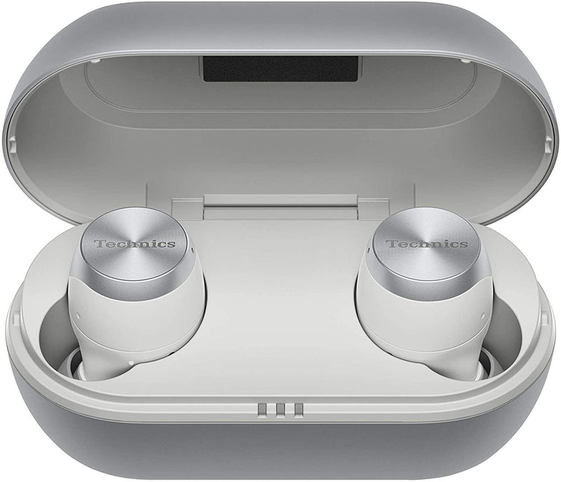 Technics Ecouteurs true wireless EAH-AZ70WE-S I HP 10mm Double réduction de bruits Bluetooth Touch sensor Charge rapide Activation assistant vocal IPX4 silver - Version Française - LUXING SPORT