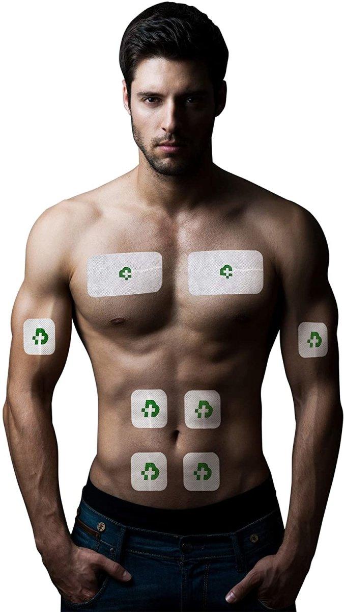 Tesmed Max 830 électrostimulateur musculaire professionnel avec 20 électrodes - 220 types de traitements - 99 programmes- abdominaux, ems, waims, massage tens - LUXING SPORT